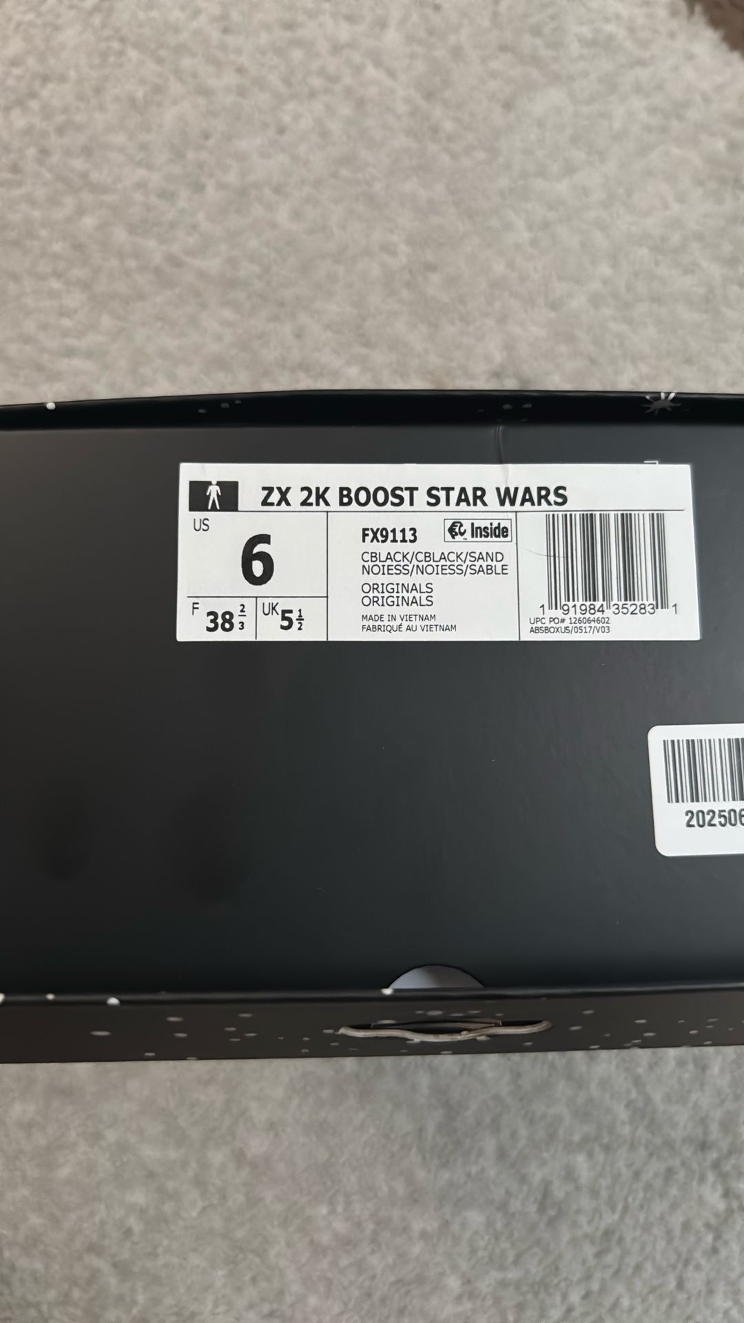 Sz6 Adidas Boost Star Wars