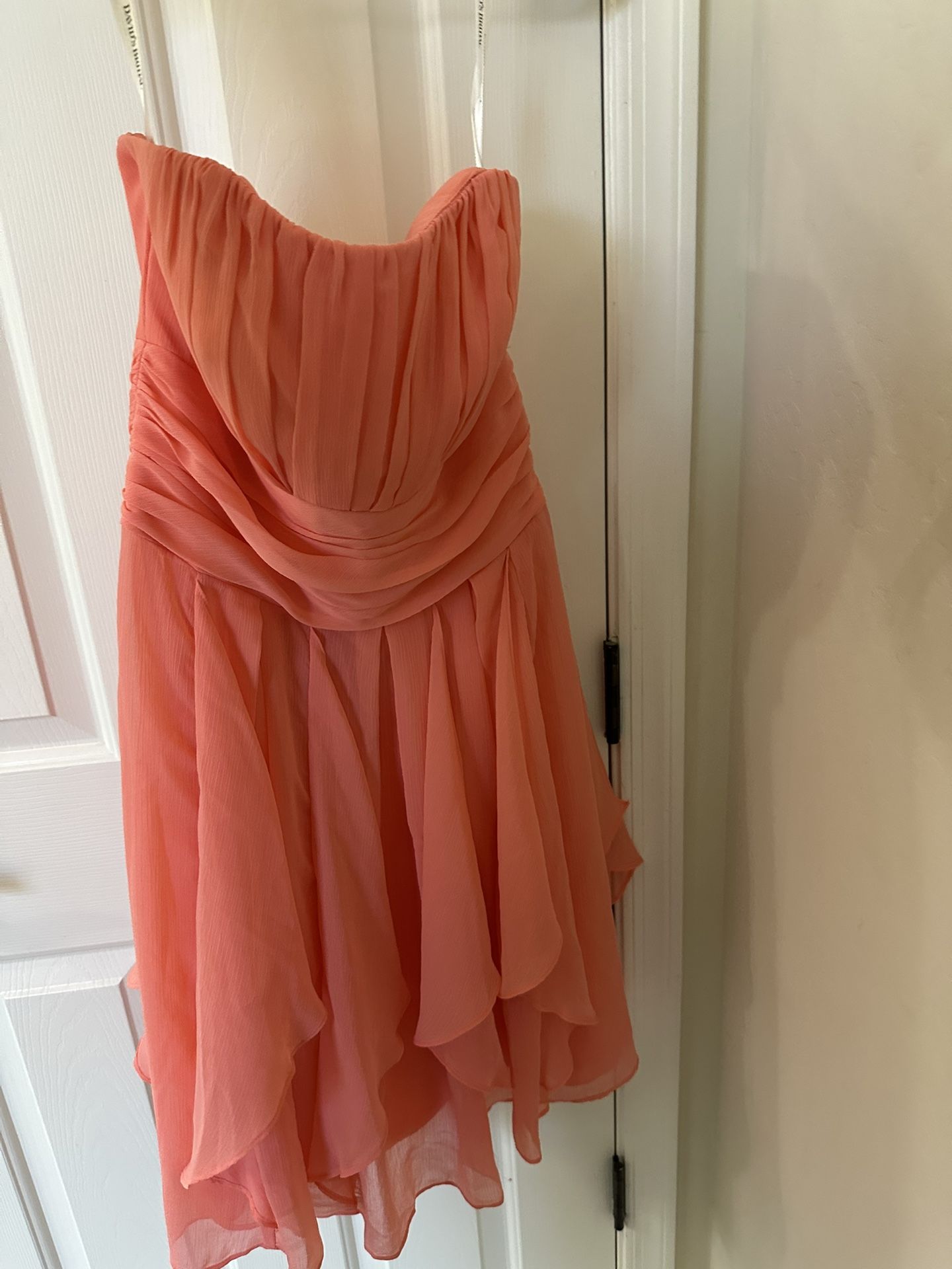 Davids Bridal Peach Dress Size 4 