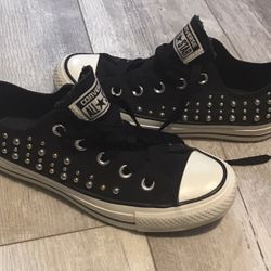 Womens Size 5 Studded Converse Shoes