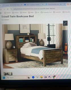 Book Shelf Twin Bed frame