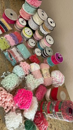 Huge Ribbon & Decorative Trim Bundle – Perfect for Crafters!