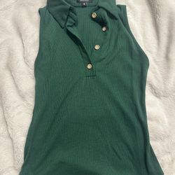 Women’s Green Collar Blouse
