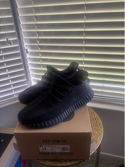 All black Yeezy size 12