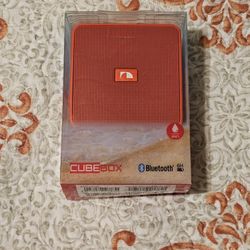 New Nakamichi Cubebox Portable Bluetooth Cube Box Speaker Red NIB