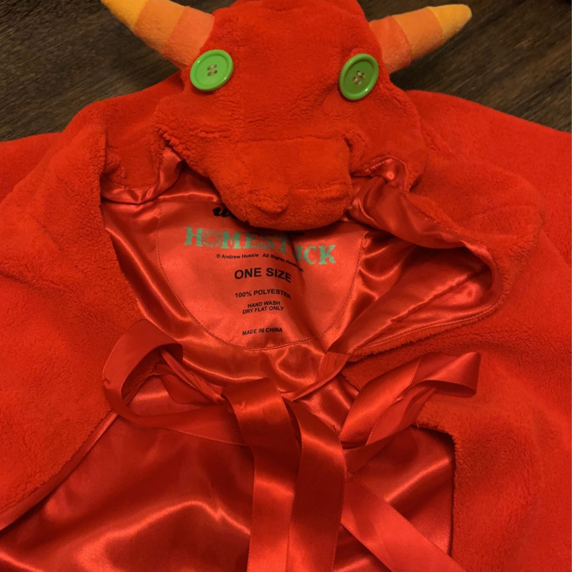 Homestuck Red Dragon Cape Cosplay