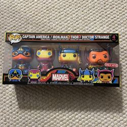 Funko Pop Marvel Captain America Ironman Thor Black Light Target Exclusive 