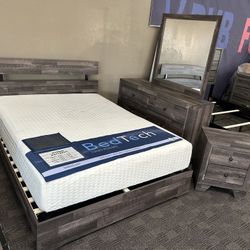 Rustic Brown Bedroom Set