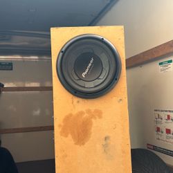 Dual Pioneer 12” Subwoofers in Custom Box – Great Bass!