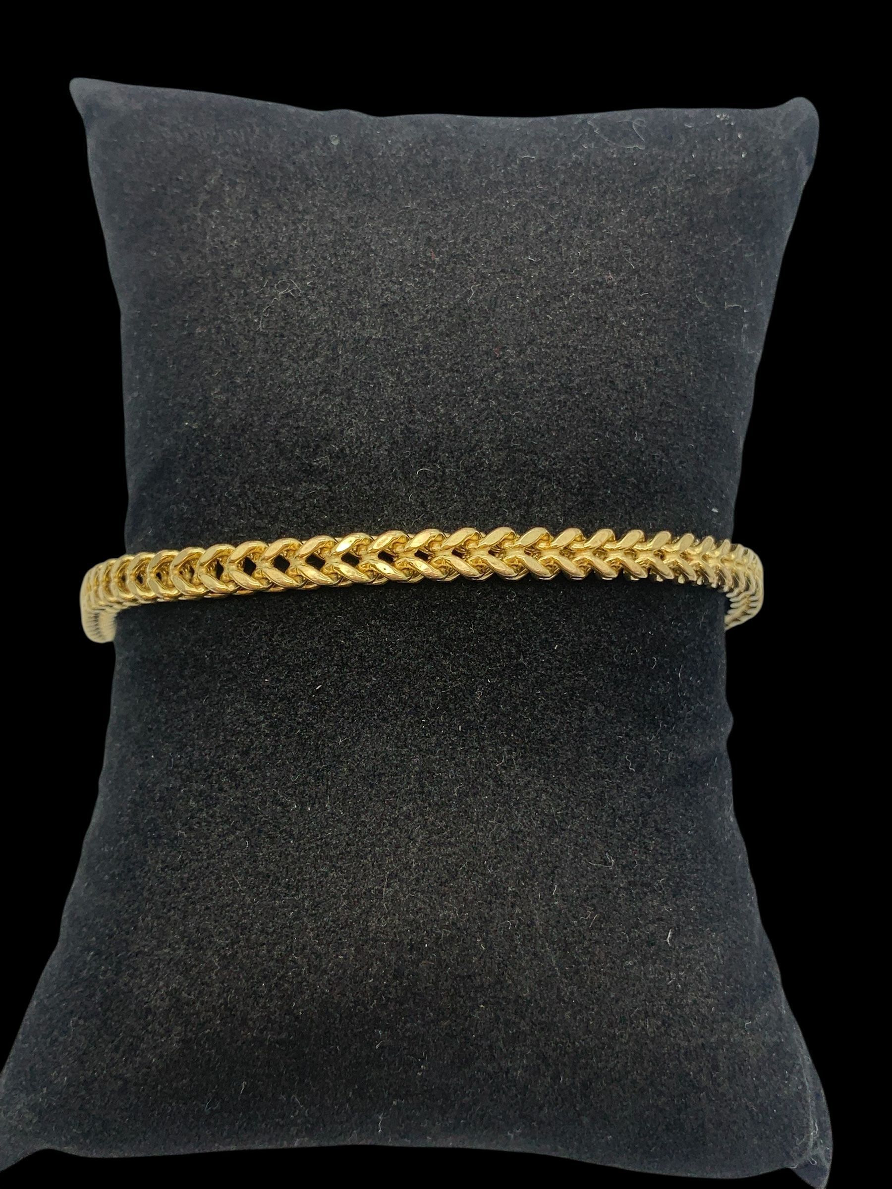 8.5" 4MM Gold bracelet #31796