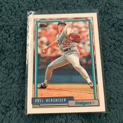 Orel Hershiser Topps Card