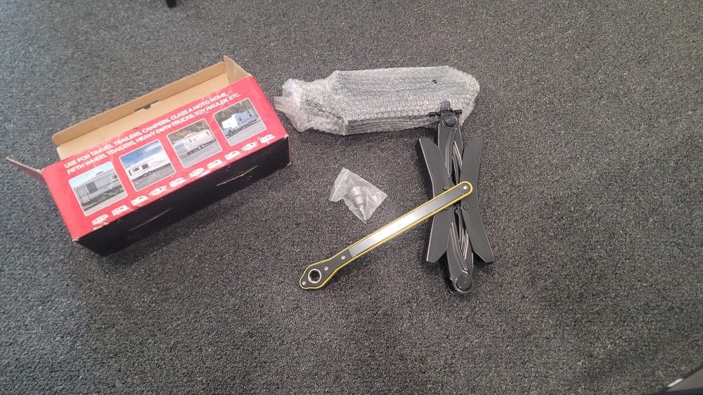 Camper Wheel Chock Stabilizer 2 Sets, Upgraded Side Grain Heavy Duty X-Shaped Stabilizer Wheel Chock RV Travel Trailer Accessories Anti-Move Anti Rust