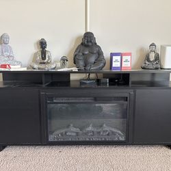TV Console Fireplace