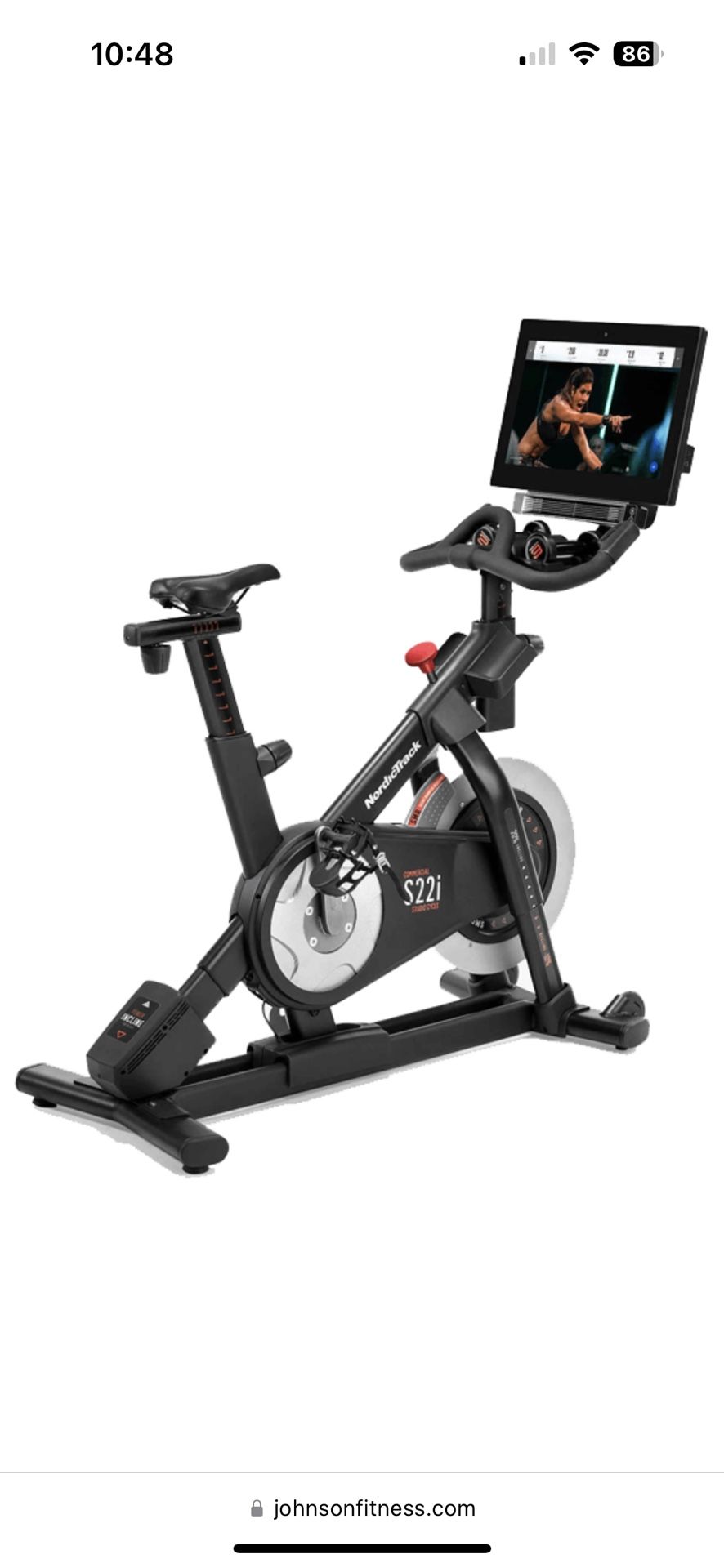 Nordictrack Exercise Bike s22i