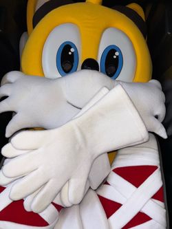 Sonic The Hedgehog Tails The Fox Mascot Costume Cosplay Full Body