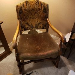 Late 1800s Early 1900s Antique Oak Rocker