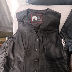 Ladies Leather Vest