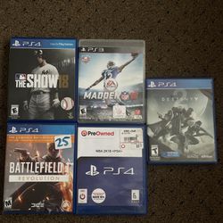 PS4 And PS3 Games