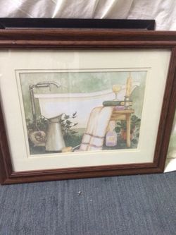 Bathroom artwork