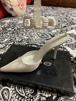 Bebe Mystic White Heels