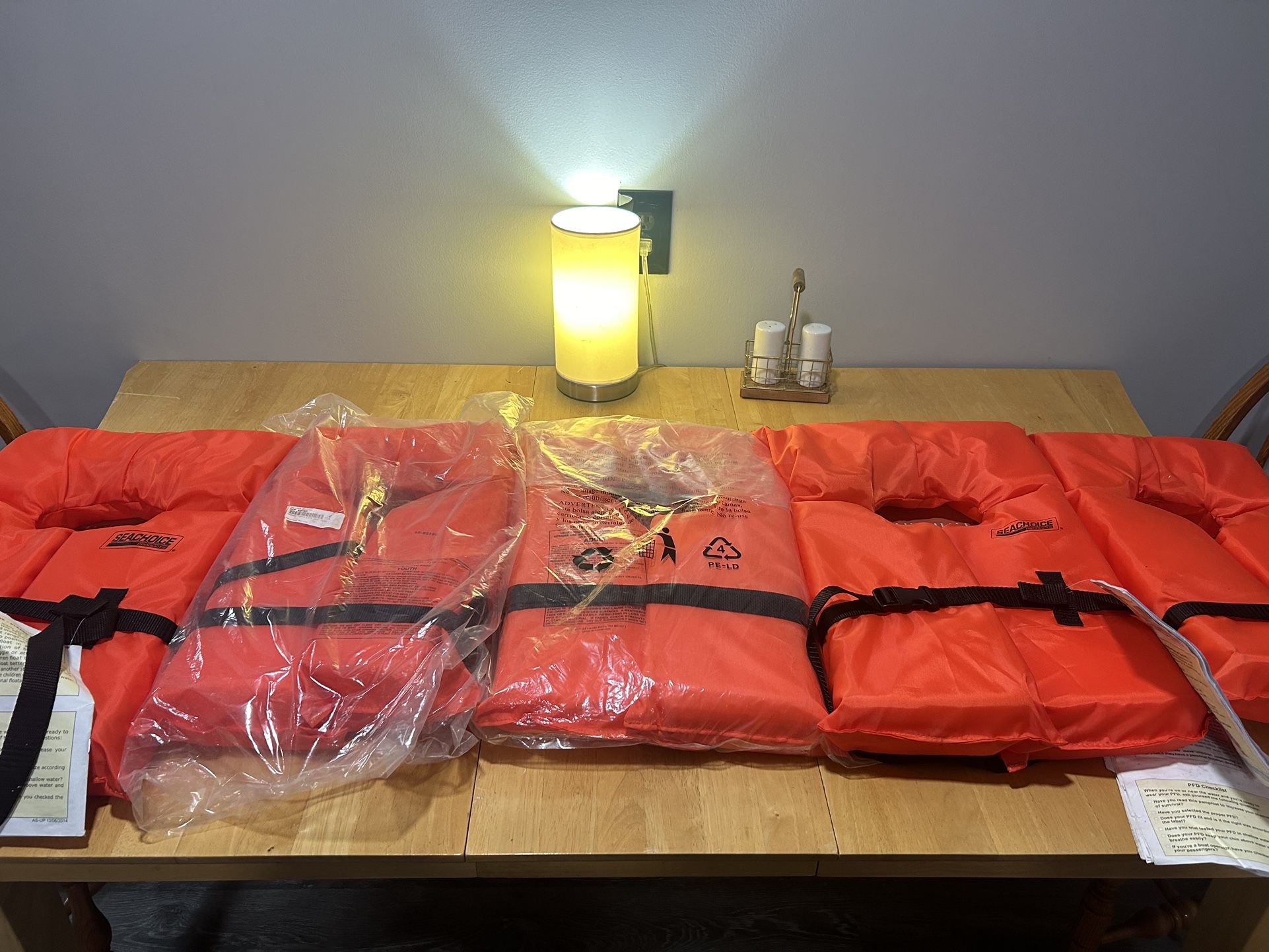 5 Life Jackets