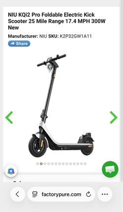 Electrical Kick Scooter NIU Model KQi2