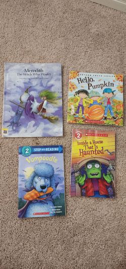 Halloween theme set of 4 books- Damadged