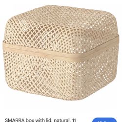 IKEA SMARRA Basket Storage Box with lid