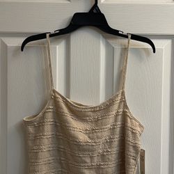 Brand New Khaki Twill Lace Cami Size M Juniors