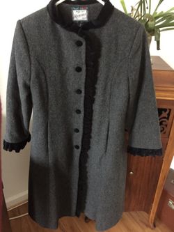 Girls size 12 wool dress coat
