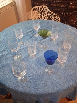 10 -pcs Crystal wine glasses