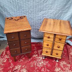 Unique Up Cycled End Tables