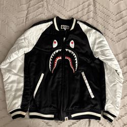 BAPE Satin Varsity jacket 