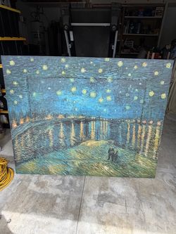 Van Gogh Starry Night Over the Rhone Canvas Print