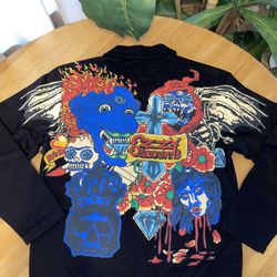 RARE Ozzy Osborne X Diamond Supply Jacket Men’s Size Medium Denim Black