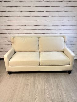 Cream Colored Velvet Couch