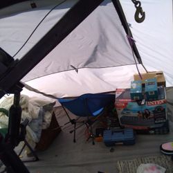 Flatbed Utility Winch Assembles To Bed Of Pickup Truck For Towing And Or Lifting 