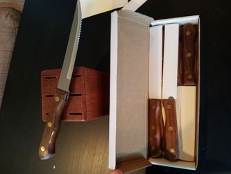 6 knife set with block