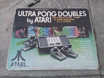 NOT WORKING Atari 1977 Ultra Pong Doubles Retro Video Game Console