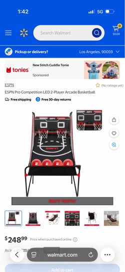 Double basket ball hoop