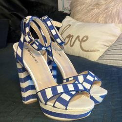 JUSTFAB Platform 6” Heel Sandal