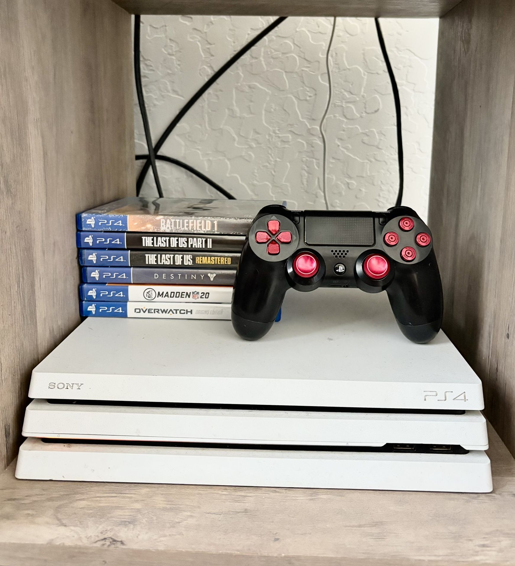 PlayStation PS4 Pro White Edition And Games