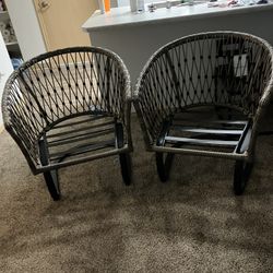 Set Of 2 Avery Station Woven Motion Chairs W/Removable Cushions. New. Never Been Used(See & Click On Pictures)
