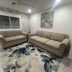 Two Pieces  Comfy Sofas 