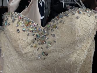 Ivory Long Dress with slit