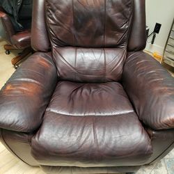 Brown Leather Recliner