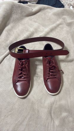 Burgundy Cole Haan w/ matching belt!! OBO