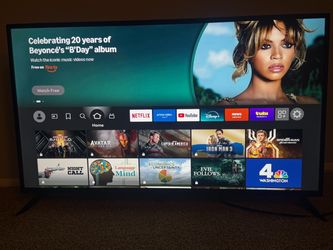 Large Flat Screen Smart TV with Fire TV