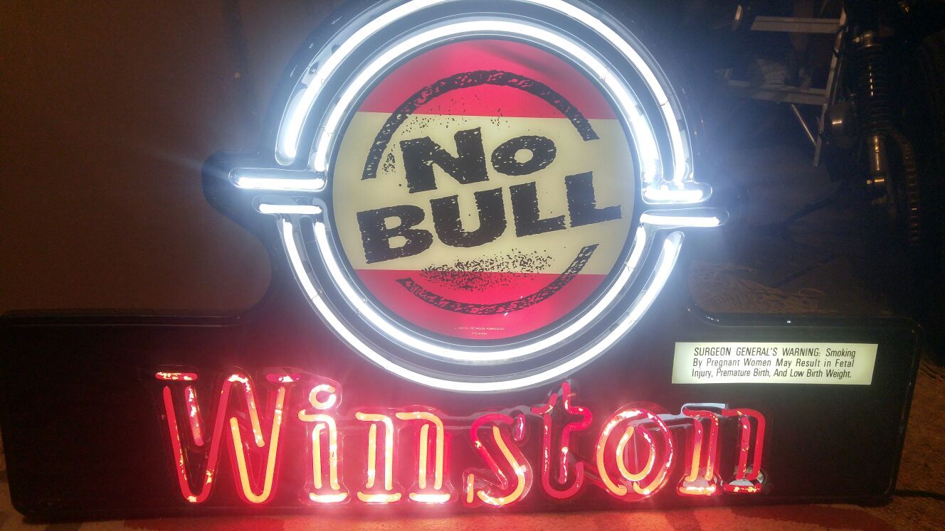 Winston "No Bull" Large Neon Sign
