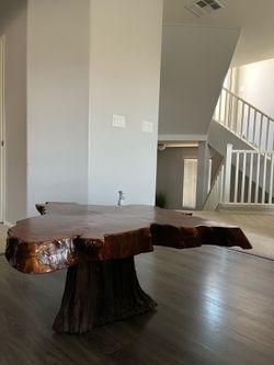 Wooden Slab Coffee Table