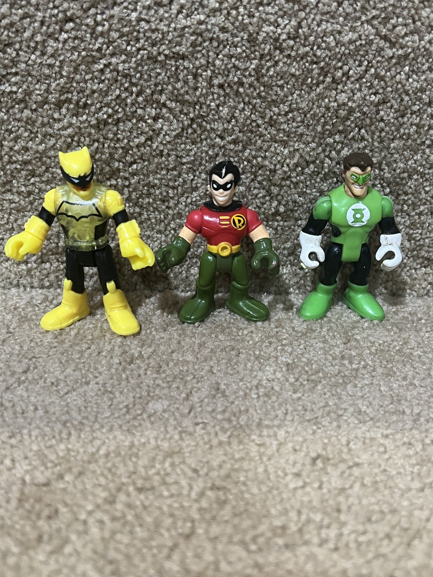 Imaginext lot of 3 figures DC Comics Batman Robin Green Lantern figure